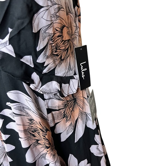 NWT! LULUS SERENE DREAMS BLACK FLORAL MAXI DRESS - Picture 7 of 10